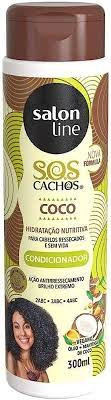 Condicionador SOS Cachos Coco Tratamento Profundo 300ml Salon Line