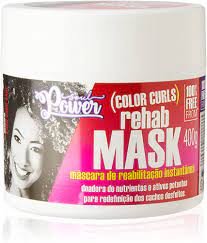Máscara capilar Antirressecamento Soul Power Color Curls Rehab Reabilitação 400g