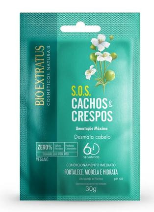 S.O.S Cachos e Crespos Bio Extratus Umectação Máxima Sachê 30g