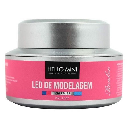 HELLO MINI LED de Modelagem UV/LED Gel Realce Pink 09 15ml