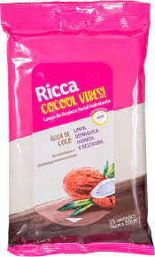 Lenço facial Demaquilante Água de coco- Ricca