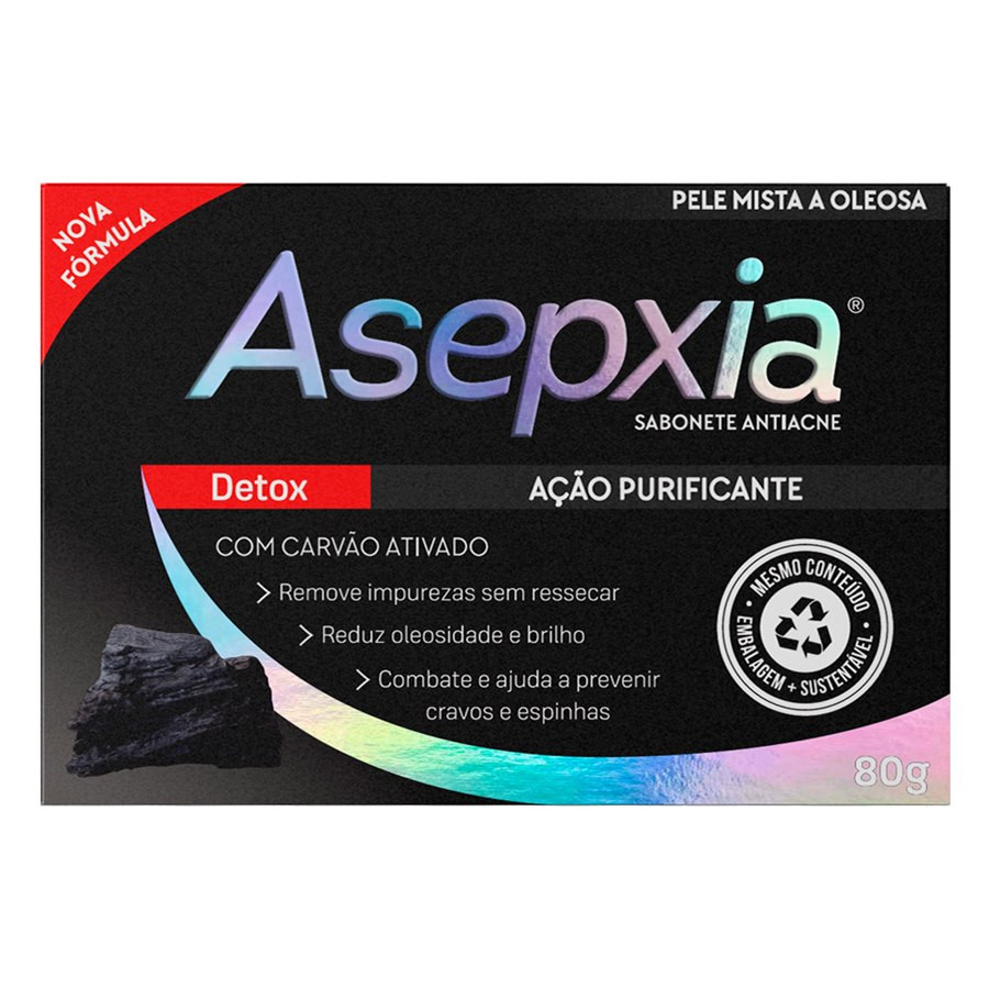 SABONETE ASEPXIA DETOX FACIAL 80G