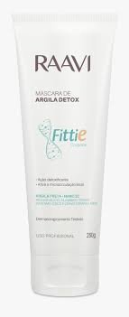 Máscara de Argila Corporal Detox Fittie Raavi 250 G