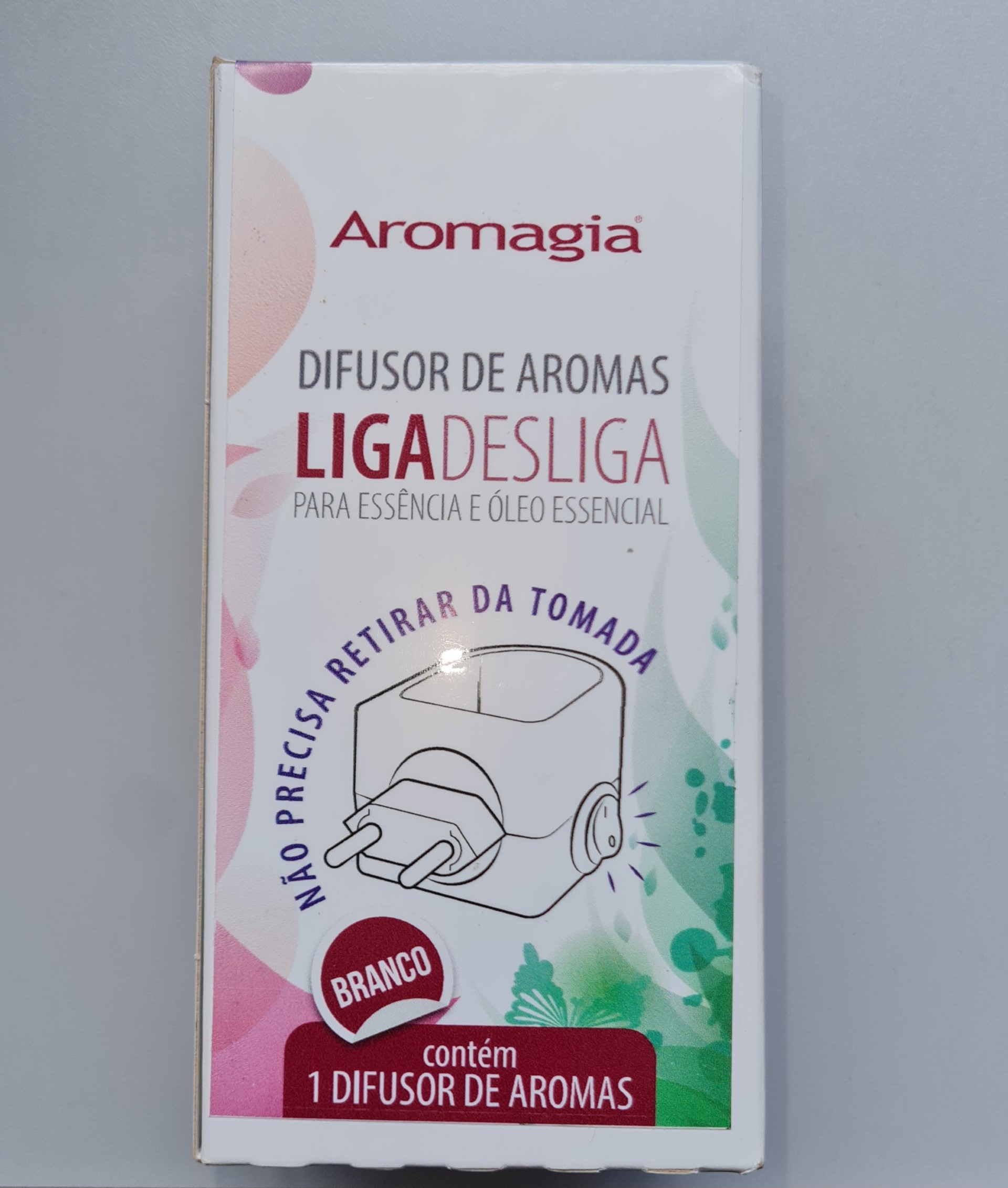 Difusor de Aromas Liga/Desliga para essência e óleo essencial(Tomada)