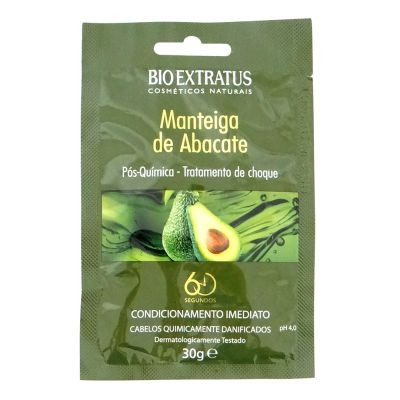 BIO EXTRATUS - Pós-química Manteiga de Abacate Tratamento de Choque - 30g