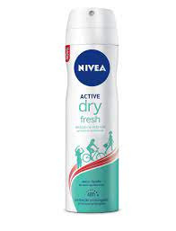 Desodorante aerosol antitranspirante Nivea feminino active dry fresh com 150ml