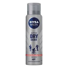 Desodorante Masculino Nivea Men Active Dry Silver Aerosol 150ml
