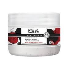 Creme de Massagem Corporal D'agua Natural Pimenta Negra 300g