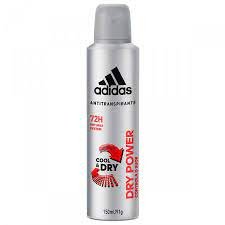 Desodorante aerosol antitranspirante Adidas masculino dry power com 150ml