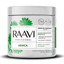 Creme de Massagem Corporal Arnica 500gr - Raavi