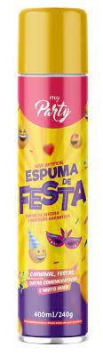 Espuma Para Festas Neve Artificial Spray 400ml Carnaval