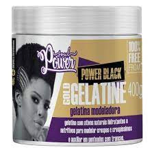 Gelatina Modeladora Power Black Gold Gelatine 400g - Soul Power