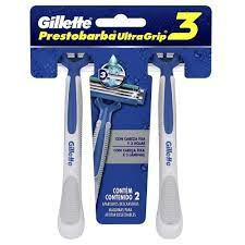 Aparelho de barbear Gillette prestobarba c/2 ultragrip3 fixo 