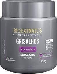 Máscara capilar Hidratante Capilar Grisalhos Desamarelador 250G Bio Extratus
