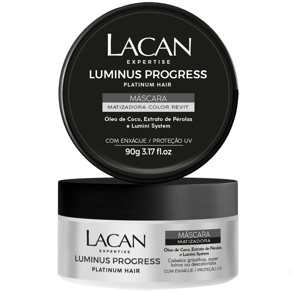 Máscara capilar Matizadora Lacan Platinum Hair Luminus Progress 90g