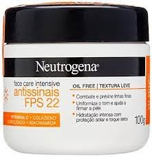 CREME FACIAL NEUTROGENA FACE CARE INTENSIVE ANTISSINAIS FPS 22 COM 100G Neutrogena
