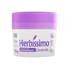 Desodorante Herbíssimo Lavanda em creme sem álcool com 55g 