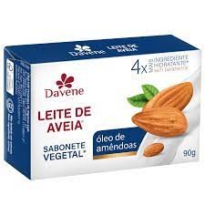 Sabonete Leite de Aveia óleo de amêndoas Davene 90G