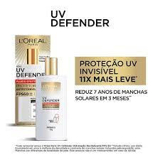 PROTETOR SOLAR FACIAL LOREAL FLUIDO UV DEFENDER FPS60 COM 40G