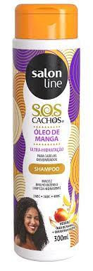 Shampoo Manga Tradicional S.O.S Cachos com Óleo de Manga e Queratina Salon Line