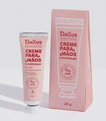 Creme para as Mãos e Cutículas Dailus Manutenção Rosas Vegano 28g