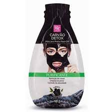 Máscara facial Preta Carvao Detox RK Peel-Off Purificante 10g by Kiss New York