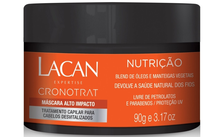 Máscara capilar Lacan 90g Cronotrat Nutrição
