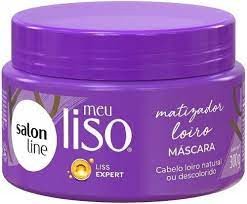 Máscara Capilar Salon Line 300ml Meu Liso Loiro Matizador