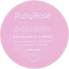 Esfoliante Labial Scrubby Ruby Rose - Morango
