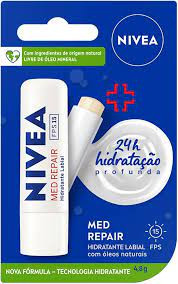 NIVEA HIDRATANTE E PROTETOR LABIAL MED REPAIR FPS15