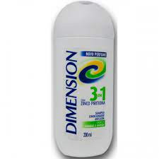 Shampoo Dimension 3 em 1 Anticaspa Cabelos normais e Oleosos 200ml