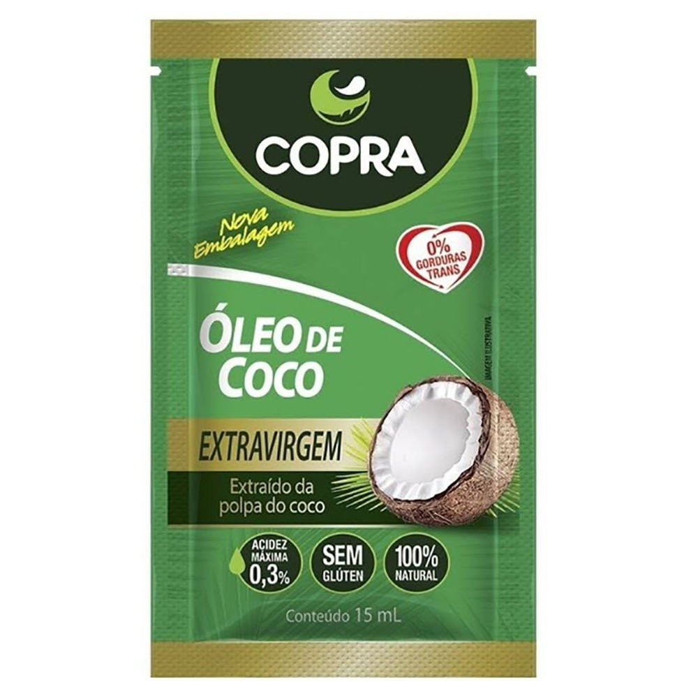 Oleo De Coco Copra Extra Virgem Sache 15ml