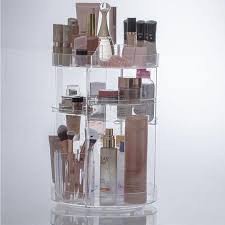 Organizador de Cosméticos ou maquiagens Redondo Giratório em acrílico 