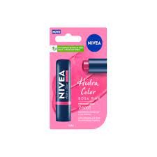 HIDRATANTE E PROTETOR LABIAL NIVEA HIDRA COLOR 2 EM 1 ROSA PINK 4,8G