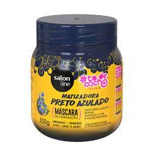 Máscara capilar Matizadora Salon Line #Todecacho Preta 300g