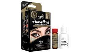 Henna Para Sobrancelha Niraj Preto