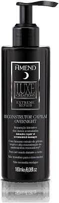Leave in Reconstrutor Capilar Overnight Amend Luxe Creations Extreme Repair - 180ml