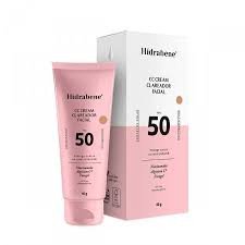 Protetor Solar Facial Clareador Hidrabene CC Cream FPS50 com 40g