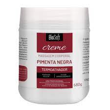 Creme Termoativador Massagem Corporal Bio Soft Pimenta Negra 680g