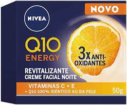 Creme Facial Antissinais Noite Nivea Q10 Energy Vitamina C com 50g