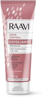 Creme corporal esfoliante Raavi Arroz micronizado + aloe vera