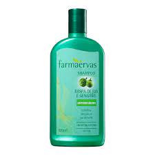 Shampoo Farmaervas Raspa de Juá e Gengibre Antirresíduos 320Ml