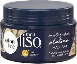 Máscara capilar De Tratamento Salon Line Platina Meu Liso #Loiroplatinado 300G