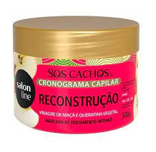 Máscara capilar de Tratamento Intensivo Salon Line S.O.S Cachos Reconstrução 300g