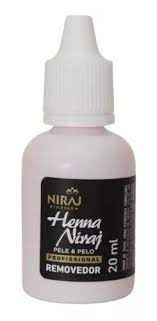 Removedor de Henna para Sobrancelha Líquido Niraj 20ml
