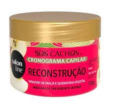 Máscara capilar de Tratamento Intensivo Salon Line S.O.S Cachos Reconstrução 300g