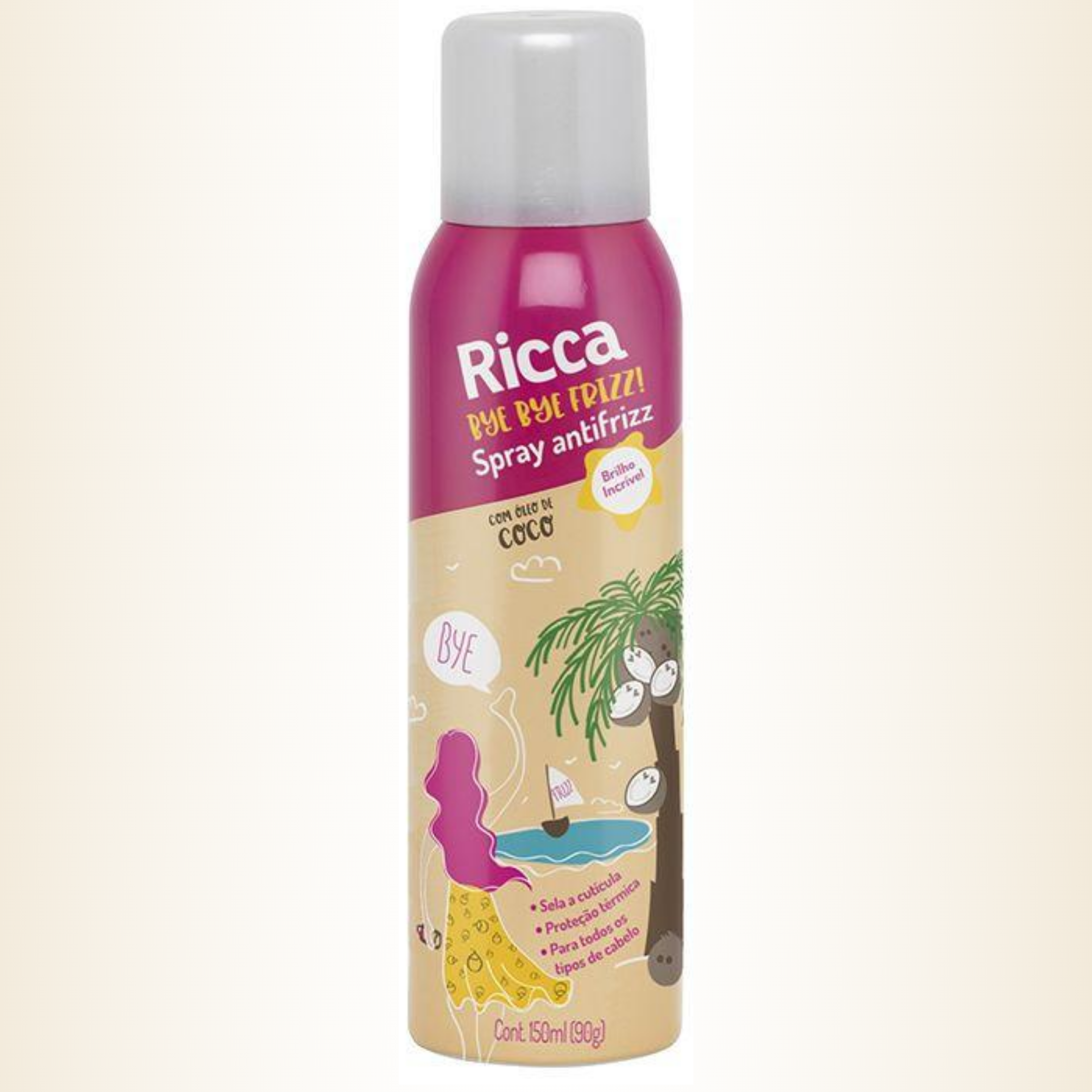 Spray Capilar Anti Frizz Ricca Óleo De Coco 150ml