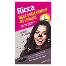 Adesivo Preto Para Remoção de Cravos Do Nariz Ricca
