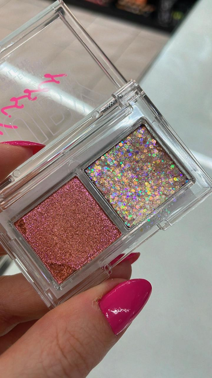Shine collection- Duo Palette Rose Gold Ruby Kisses Paleta