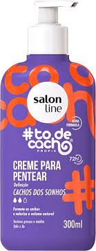 Creme Para Pentear Salon Line #Todecacho Cachos dos Sonhos 300ml